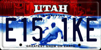 UT license plate E151KE