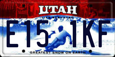 UT license plate E151KF