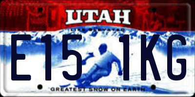 UT license plate E151KG