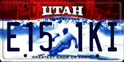 UT license plate E151KI