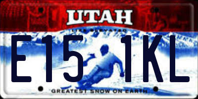 UT license plate E151KL