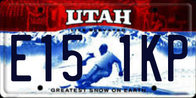 UT license plate E151KP