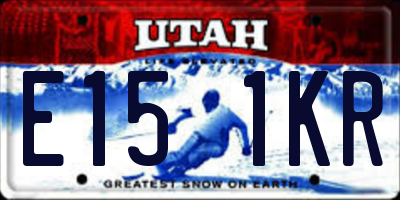UT license plate E151KR