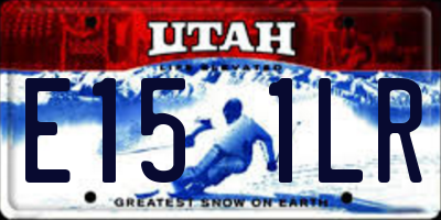 UT license plate E151LR