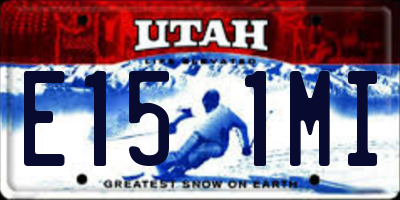 UT license plate E151MI