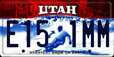 UT license plate E151MM