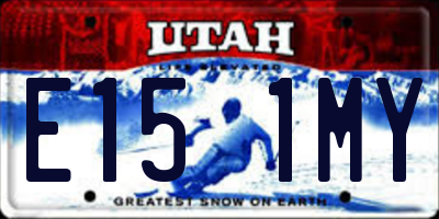 UT license plate E151MY
