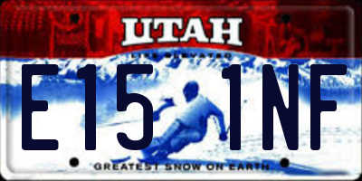 UT license plate E151NF