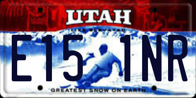 UT license plate E151NR