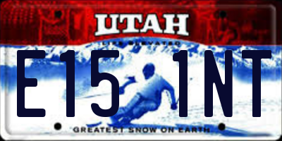 UT license plate E151NT