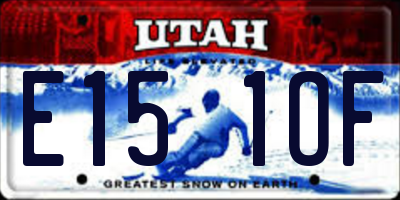 UT license plate E151OF