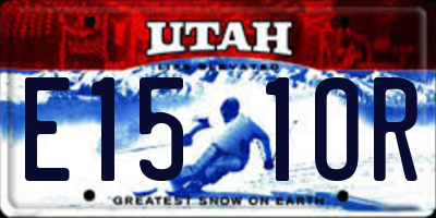 UT license plate E151OR
