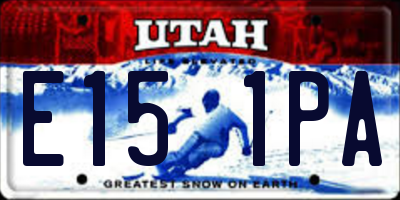 UT license plate E151PA