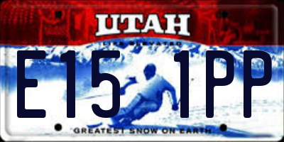 UT license plate E151PP