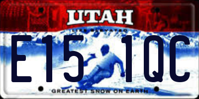 UT license plate E151QC