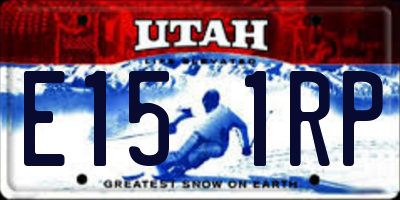 UT license plate E151RP