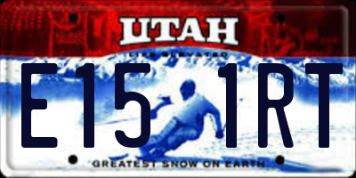 UT license plate E151RT