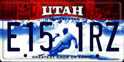 UT license plate E151RZ