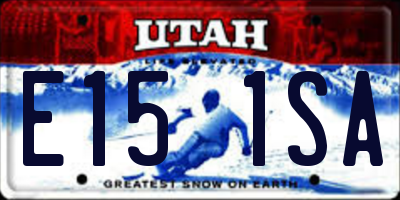 UT license plate E151SA