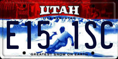 UT license plate E151SC