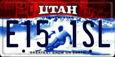 UT license plate E151SL