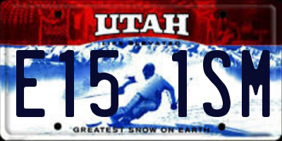 UT license plate E151SM