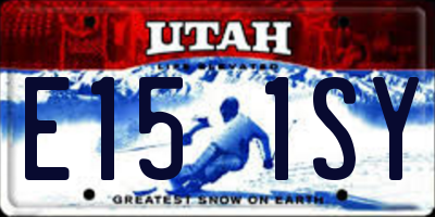 UT license plate E151SY