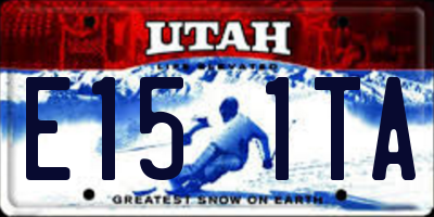 UT license plate E151TA