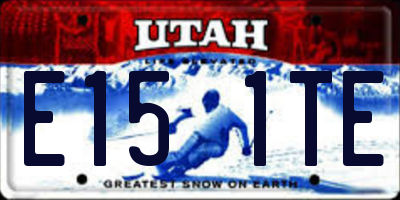 UT license plate E151TE