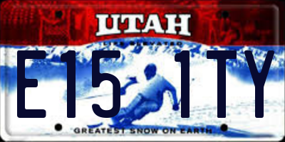 UT license plate E151TY