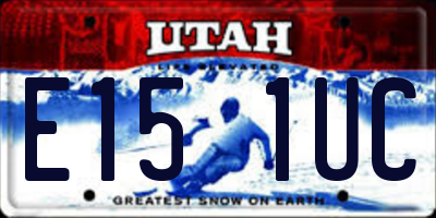 UT license plate E151UC