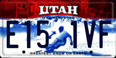 UT license plate E151VF