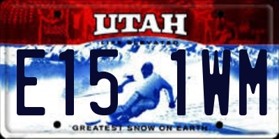 UT license plate E151WM