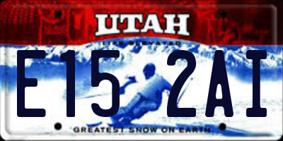 UT license plate E152AI