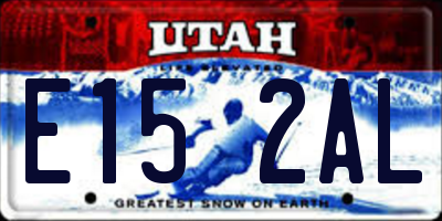 UT license plate E152AL