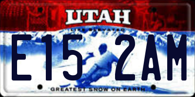 UT license plate E152AM