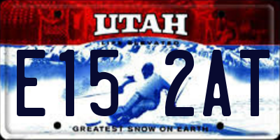 UT license plate E152AT