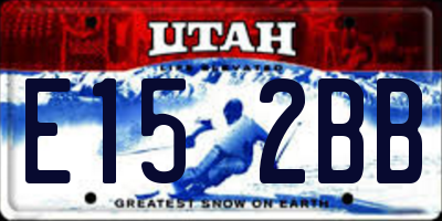 UT license plate E152BB