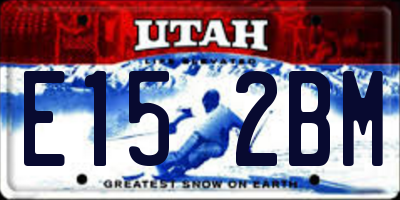 UT license plate E152BM