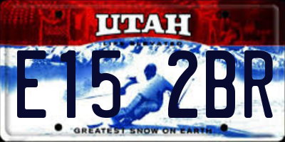 UT license plate E152BR