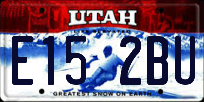 UT license plate E152BU
