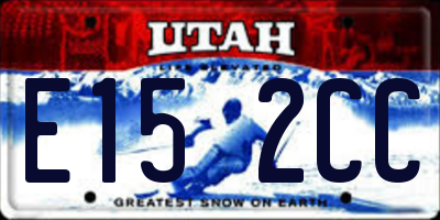 UT license plate E152CC