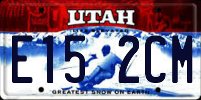 UT license plate E152CM