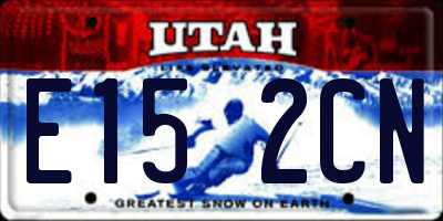 UT license plate E152CN