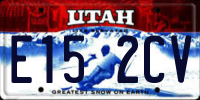 UT license plate E152CV