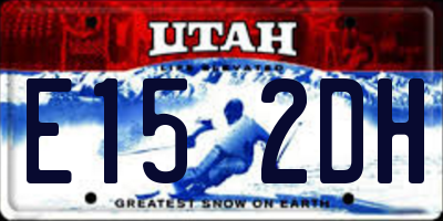 UT license plate E152DH