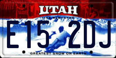 UT license plate E152DJ