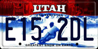 UT license plate E152DL
