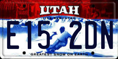 UT license plate E152DN
