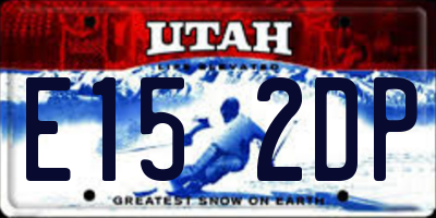 UT license plate E152DP